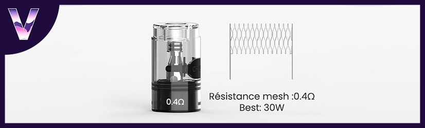 cartouche et résistance mesh